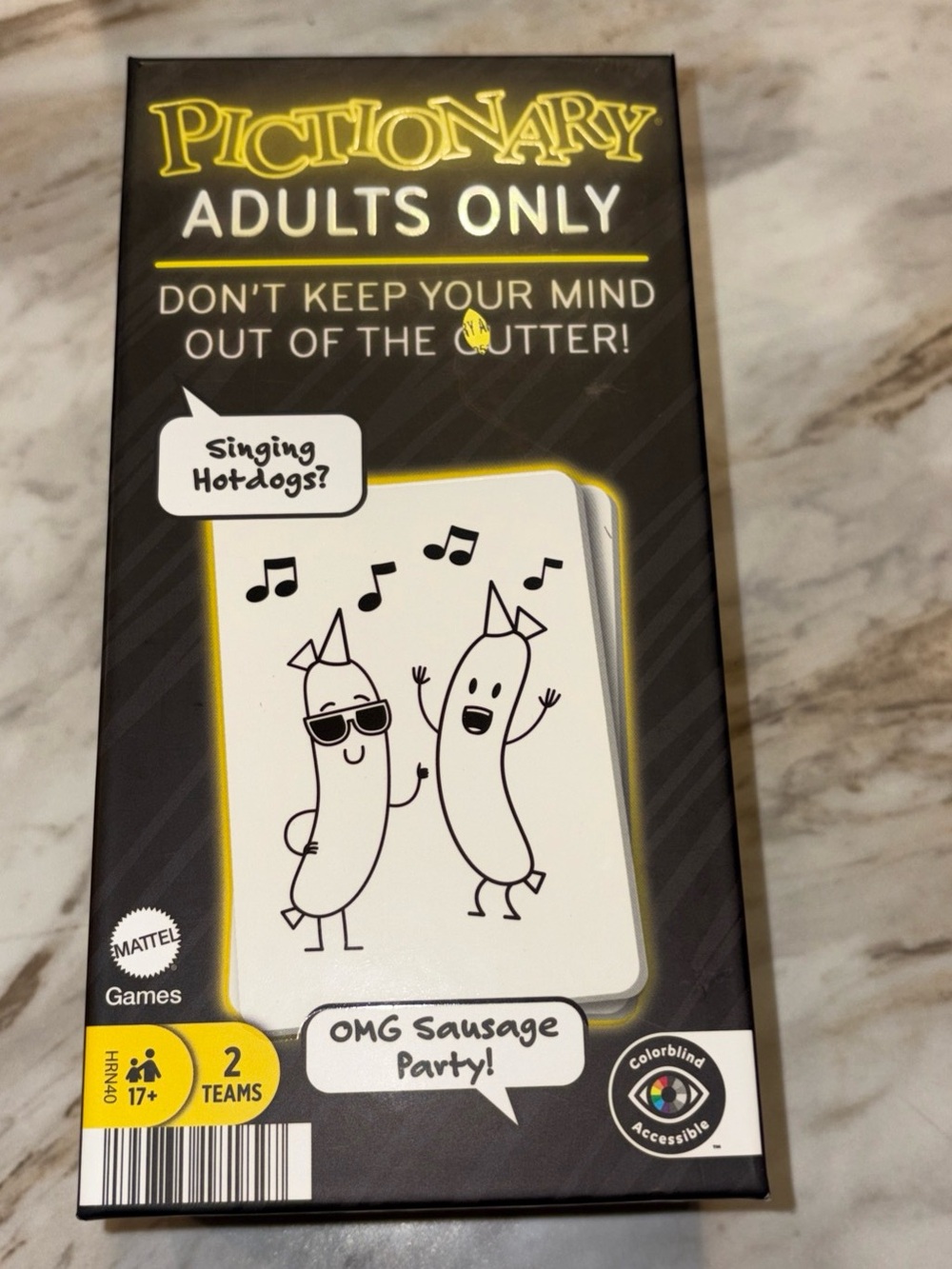 Pictionary Adults Only Party Game - Drawing Silly Sketches Board Game NEW